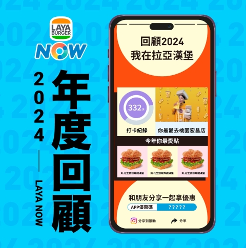 拉亞漢堡APP首推｜2024個人化年度回顧